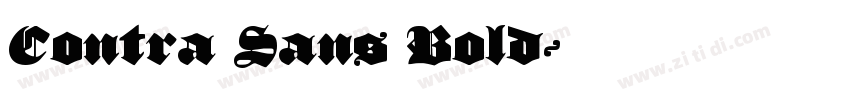 Contra Sans Bold字体转换